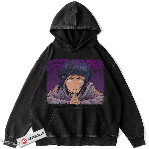 Hinata Hyuga Hoodie, Naruto Hoodie, Anime Hoodie, Vintage Hoodie