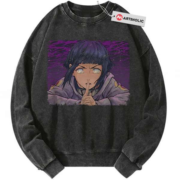 Hinata Hyuga Sweatshirt, Naruto Sweatshirt, Anime Sweatshirt, Vintage Sweater