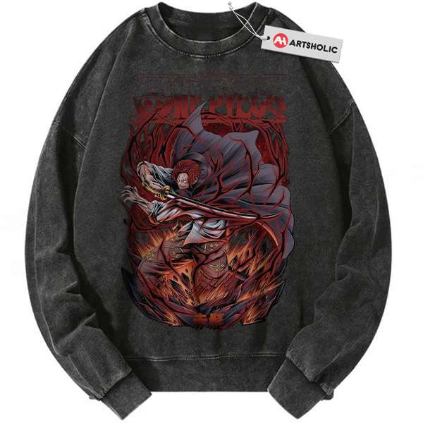 Shanks Sweatshirt, One Piece Sweatshirt, Anime Sweatshirt, Vintage Sweater