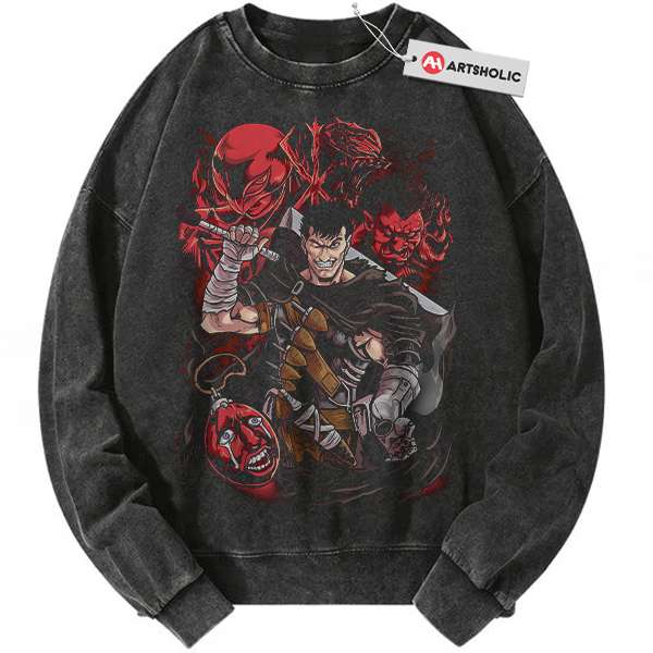 Guts Sweatshirt, Berserk Sweatshirt, Anime Sweatshirt, Vintage Sweater