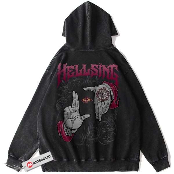 Alucard Hoodie, Hellsing Hoodie, Anime Hoodie, Vintage Hoodie