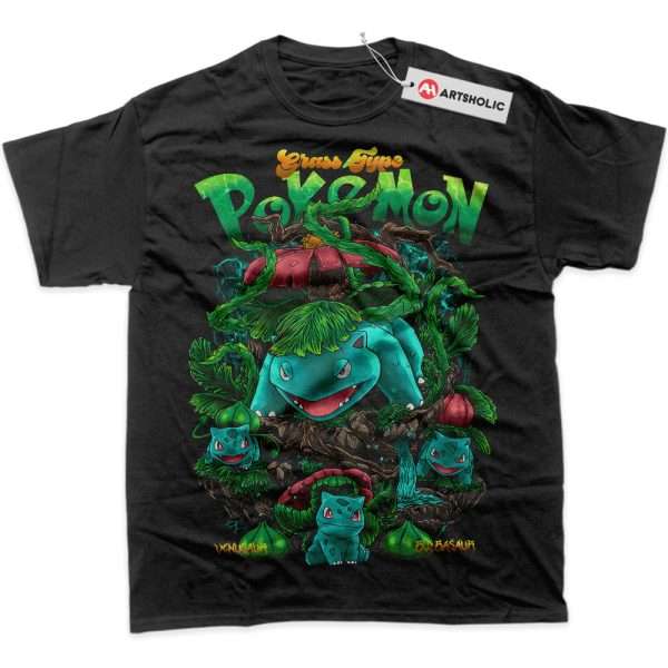 Bulbasaur Shirt, Ivysaur Shirt, Venusaur Shirt, Pokemon Shirt, Anime Shirt, Graphic T-Shirt
