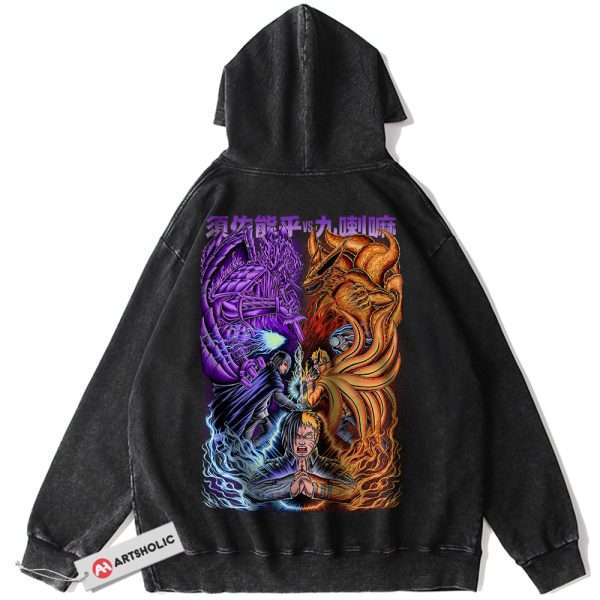 Sasuke Uchiha Hoodie, Naruto Hoodie, Anime Hoodie, Vintage Hoodie