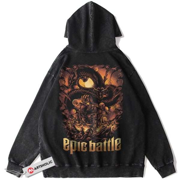 Frieza vs Son Goku Hoodie, Dragon Ball Hoodie, Anime Hoodie, Vintage Hoodie
