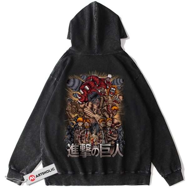Attack On Titan Hoodie, AOT Hoodie, Anime Hoodie, Vintage Hoodie