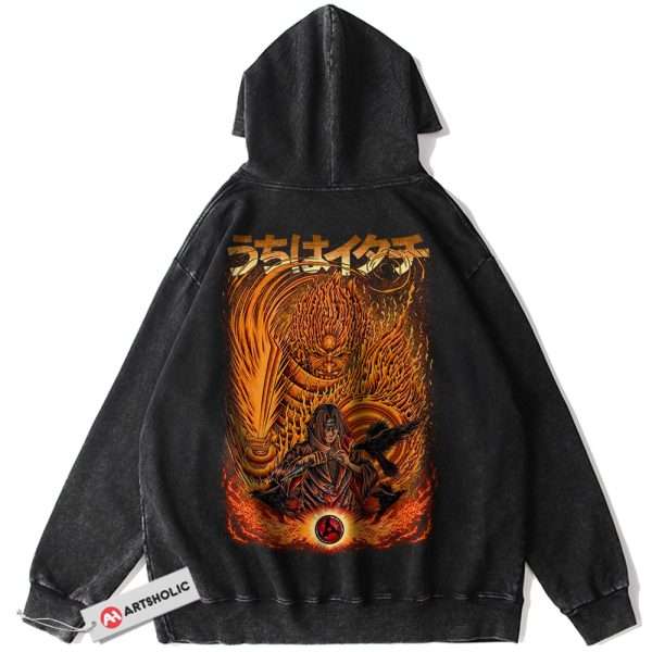 Itachi Uchiha Hoodie, Naruto Hoodie, Anime Hoodie, Vintage Hoodie