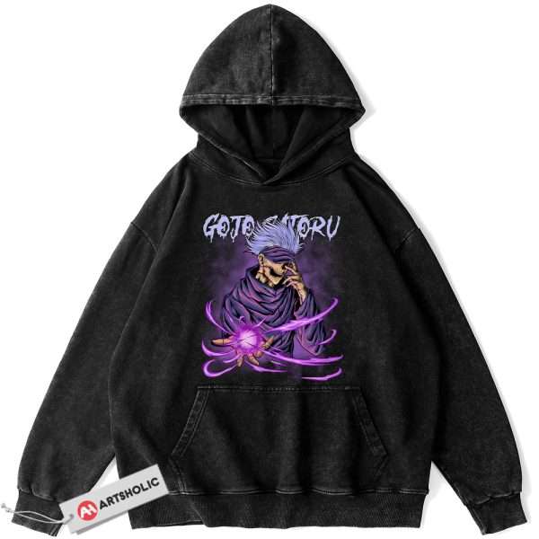 Satoru Gojo Hoodie, Jujutsu Kaisen Hoodie, Anime Hoodie, Vintage Hoodie