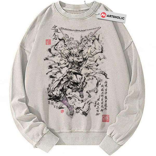 Tengen Uzui Sweatshirt, Demon Slayer Sweatshirt, Anime Sweatshirt, Vintage Sweater