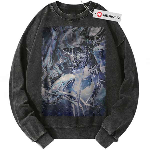 Blue Eyes White Dragon Sweatshirt, Dark Magician Sweatshirt, Anime Sweatshirt, Vintage Sweater