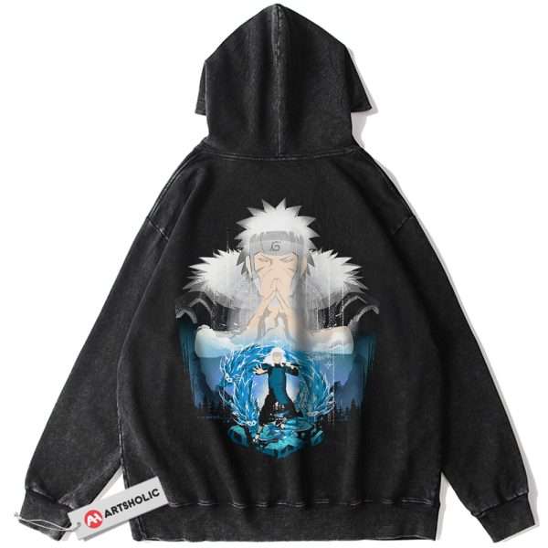 Tobirama Senju Hoodie, Naruto Hoodie, Anime Hoodie, Vintage Hoodie