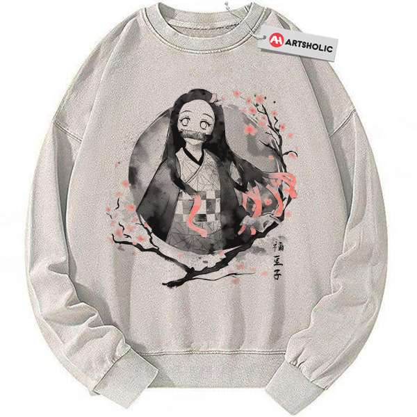 Nezuko Kamado Sweatshirt, Demon Slayer Sweatshirt, Anime Sweatshirt, Vintage Sweater