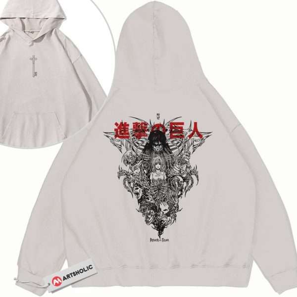 Ymir Fritz Hoodie, Attack on Titan Hoodie, AOT Hoodie, Anime Hoodie, Vintage Hoodie 2-Sided