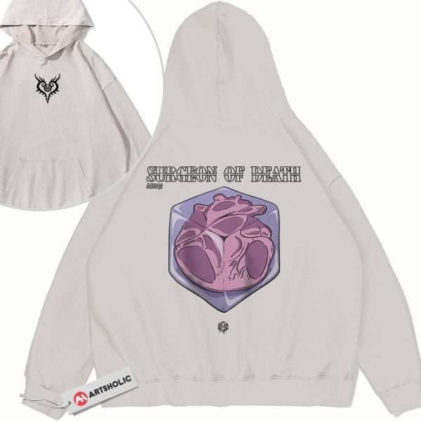 Trafalgar D Water Law Hoodie, One Piece Hoodie, Anime Hoodie, Vintage Hoodie 2-Sided