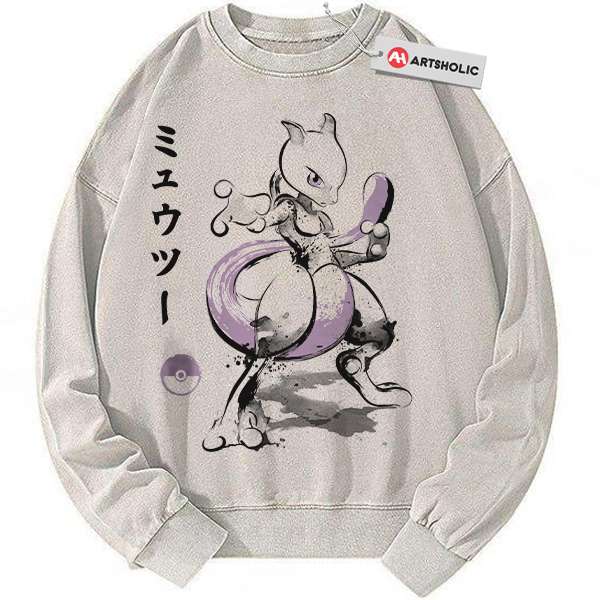 Mewtwo Sweatshirt, Pokemon Sweatshirt, Anime Sweatshirt, Vintage Sweater