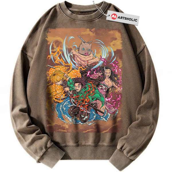 Demon Slayer Sweatshirt, Anime Sweatshirt, Vintage Sweater