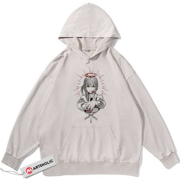Makima Hoodie, Chainsaw Man Hoodie, Anime Hoodie, Vintage Hoodie