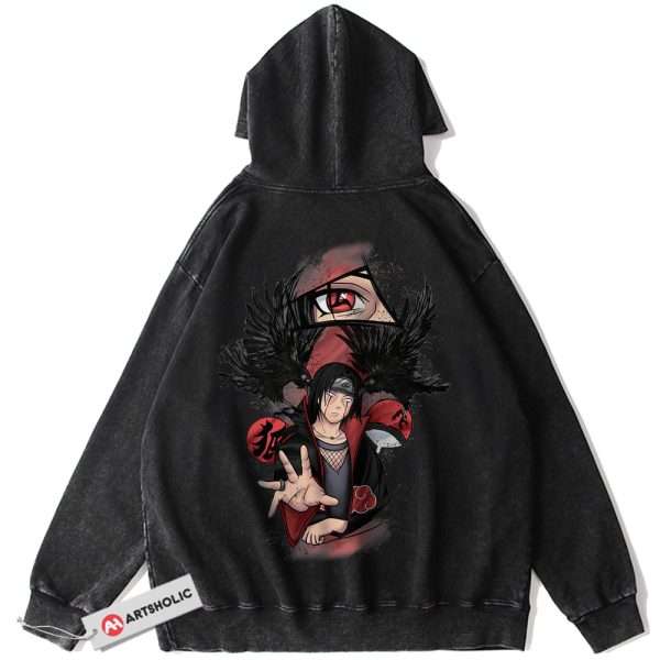 Itachi Uchiha Hoodie, Naruto Hoodie, Anime Hoodie, Vintage Hoodie