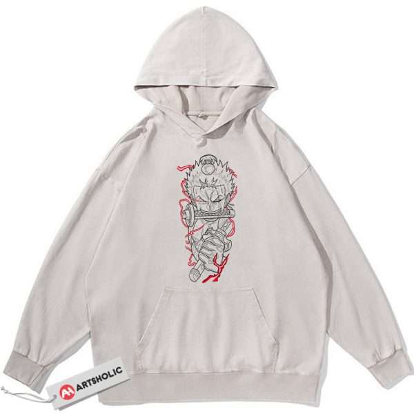 Roronoa Zoro Hoodie, One Piece Hoodie, Anime Hoodie, Vintage Hoodie