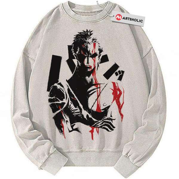 Roronoa Zoro Sweatshirt, One Piece Sweatshirt, Anime Sweatshirt, Vintage Sweater