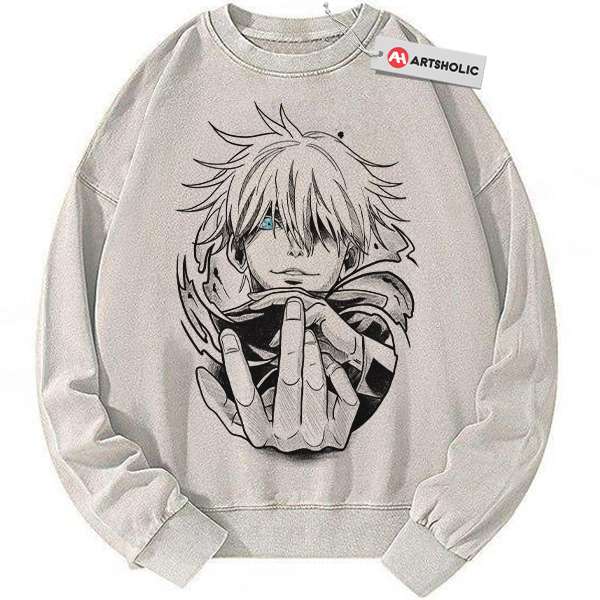 Satoru Gojo Sweatshirt, Jujutsu Kaisen Sweatshirt, Anime Sweatshirt, Vintage Sweater