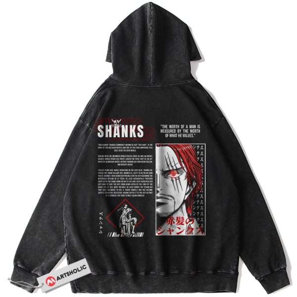 Shanks Hoodie, One Piece Hoodie, Anime Hoodie, Vintage Hoodie