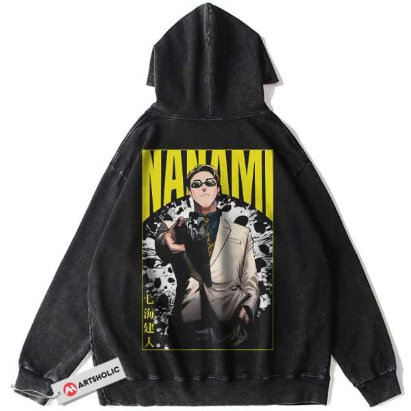 Kento Nanami Hoodie, Jujutsu Kaisen Hoodie, Anime Hoodie, Vintage Hoodie