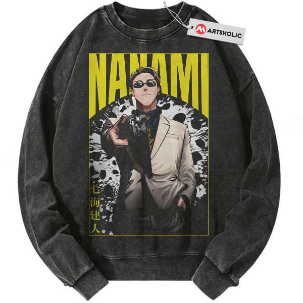 Kento Nanami Sweatshirt, Jujutsu Kaisen Sweatshirt, Anime Sweatshirt, Vintage Sweater