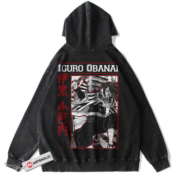 Obanai Iguro Hoodie, Demon Slayer Hoodie, Anime Hoodie, Vintage Hoodie