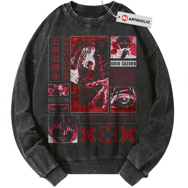 Satoru Gojo Sweatshirt, Jujutsu Kaisen Sweatshirt, Anime Sweatshirt, Vintage Sweater