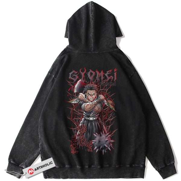 Gyomei Himejima Hoodie, Demon Slayer Hoodie, Anime Hoodie, Vintage Hoodie