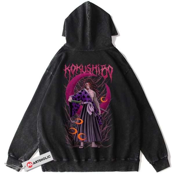 Kokushibo Hoodie, Demon Slayer Hoodie, Anime Hoodie, Vintage Hoodie