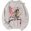 Eren Yeager Sweatshirt, Attack on Titan Sweatshirt, AOT Sweatshirt, Anime Sweatshirt, Vintage Sweater