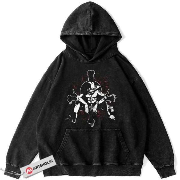Portgas D Ace Hoodie, One Piece Hoodie, Anime Hoodie, Vintage Hoodie