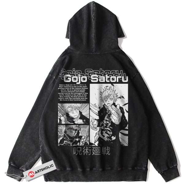 Satoru Gojo Hoodie, Jujutsu Kaisen Hoodie, Anime Hoodie, Vintage Hoodie