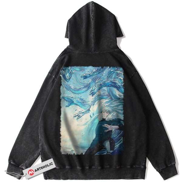 Tobirama Senju Hoodie, Naruto Hoodie, Anime Hoodie, Vintage Hoodie