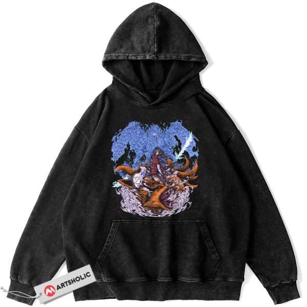 Madara Uchiha Hoodie, Naruto Hoodie, Anime Hoodie, Vintage Hoodie
