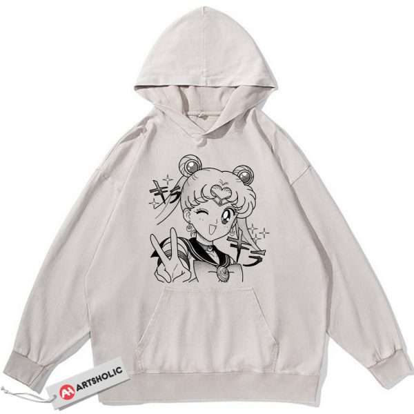 Usagi Tsukino Hoodie, Sailor Moon Hoodie, Anime Hoodie, Vintage Hoodie