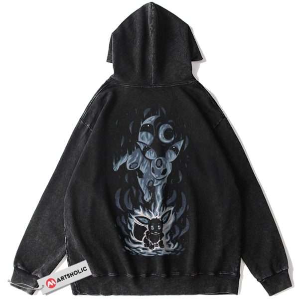 Umbreon Hoodie, Eevee Hoodie, Pokemon Hoodie, Anime Hoodie, Vintage Hoodie
