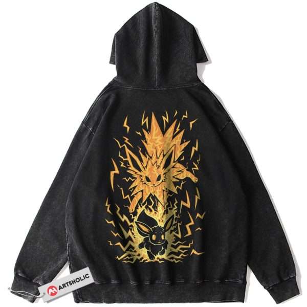 Jolteon Hoodie, Eevee Hoodie, Pokemon Hoodie, Anime Hoodie, Vintage Hoodie