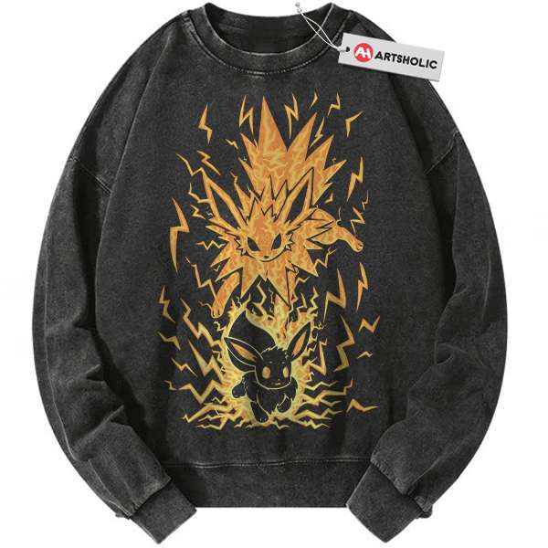 Jolteon Sweatshirt, Eevee Sweatshirt, Pokemon Sweatshirt, Anime Sweatshirt, Vintage Sweater