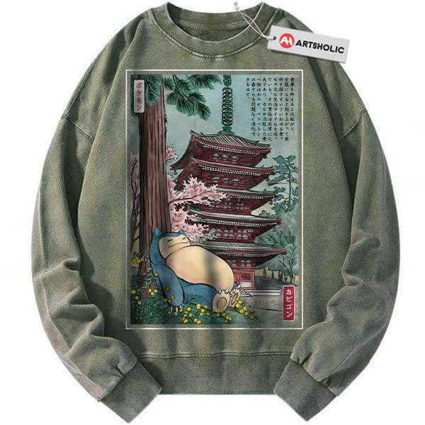 Snorlax Sweatshirt, Pokemon Sweatshirt, Anime Sweatshirt, Vintage Sweater