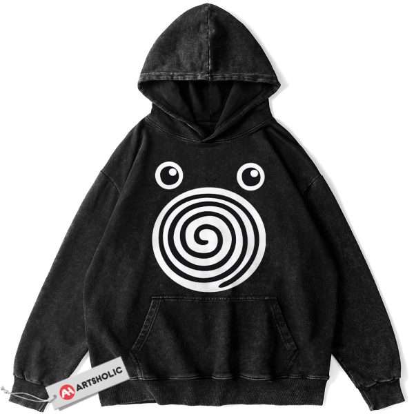 Poliwhirl Hoodie, Pokemon Hoodie, Anime Hoodie, Vintage Hoodie