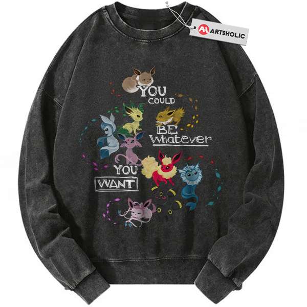 Eevee Sweatshirt, Pokemon Sweatshirt, Anime Sweatshirt, Vintage Sweater