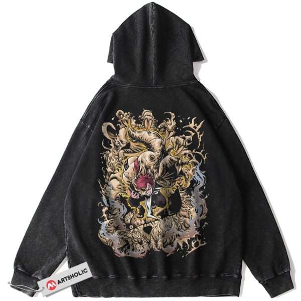 Gaara Hoodie, Naruto Hoodie, Anime Hoodie, Vintage Hoodie