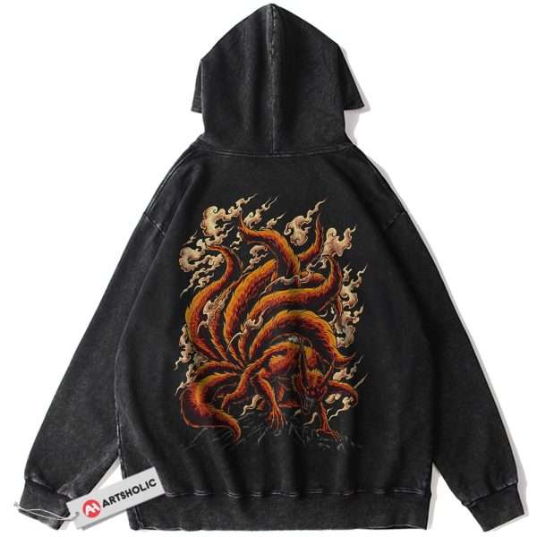 Kurama Hoodie, Naruto Hoodie, Anime Hoodie, Vintage Hoodie