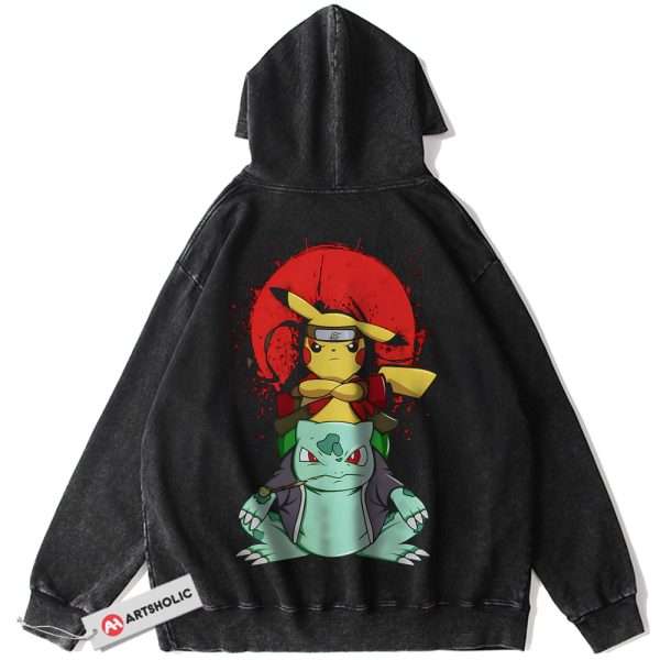 Pikachu Hoodie, Bulbasaur Hoodie, Pokemon Hoodie, Anime Hoodie, Vintage Hoodie