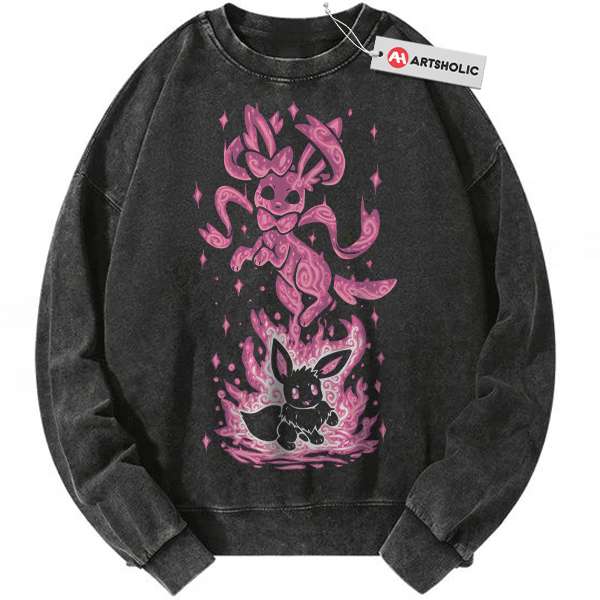 Sylveon Sweatshirt, Eevee Sweatshirt, Pokemon Sweatshirt, Anime Sweatshirt, Vintage Sweater