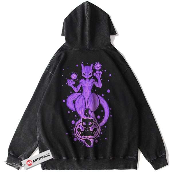 Mewtwo Hoodie, Mew Hoodie, Pokemon Hoodie, Anime Hoodie, Vintage Hoodie