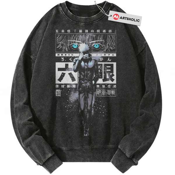 Satoru Gojo Sweatshirt, Jujutsu Kaisen Sweatshirt, Anime Sweatshirt, Vintage Sweater