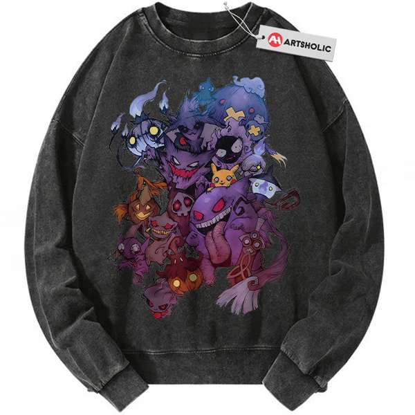 Halloween Pokemon Sweatshirt, Anime Sweatshirt, Vintage Sweater